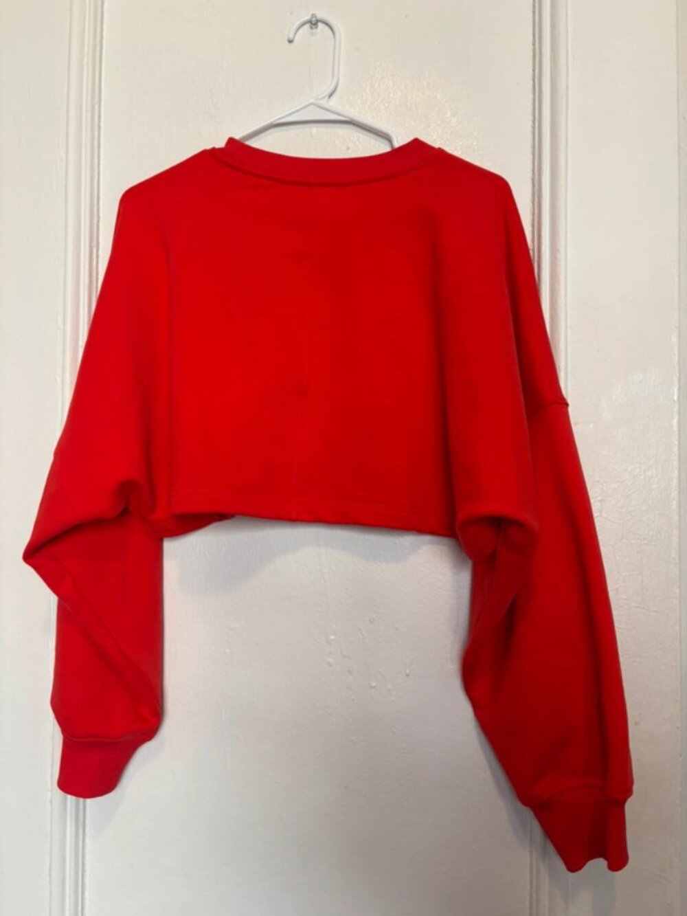Athleta Crop Crew Sweatshirt - Size Medium - Cardinal